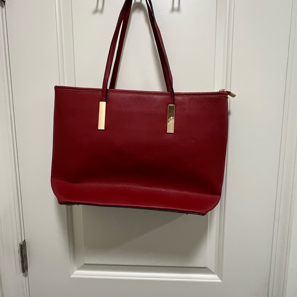 Deep Red Tote Bag